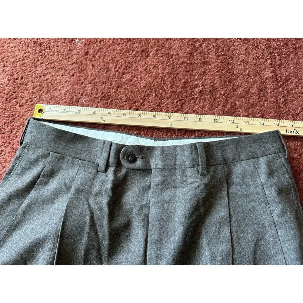 Ermenegildo Zegna Fine Worsted Super‎ 100's Wool Dress Pants Size 36 X 30